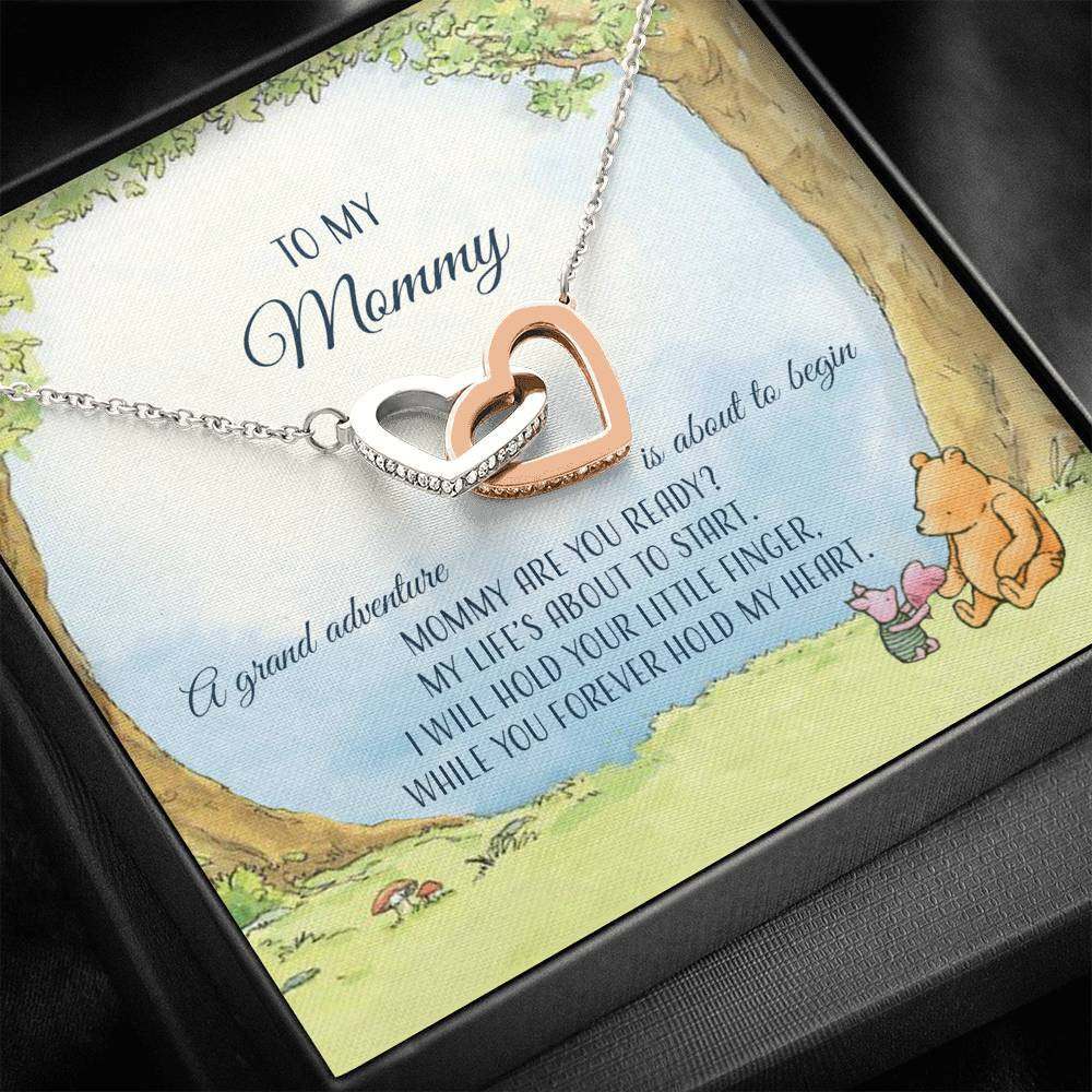A Grand Adventure Is About To Begin Interlocking Hearts Necklace Gift For Mom