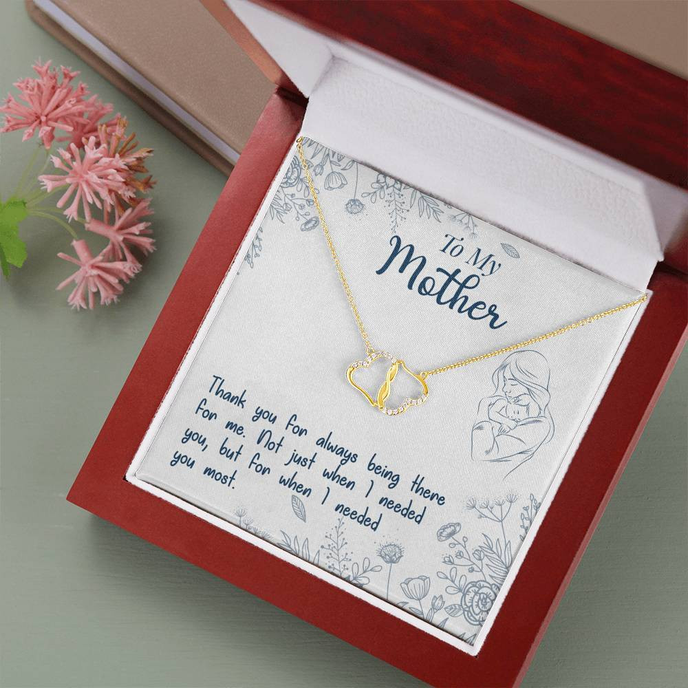Thanks For Always Being There Gift For Mother Luxury Everlasting Love Necklace