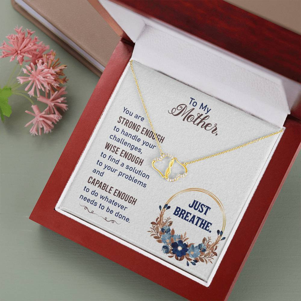 Just Breathe Gift For Mommy Everlasting Love Necklace