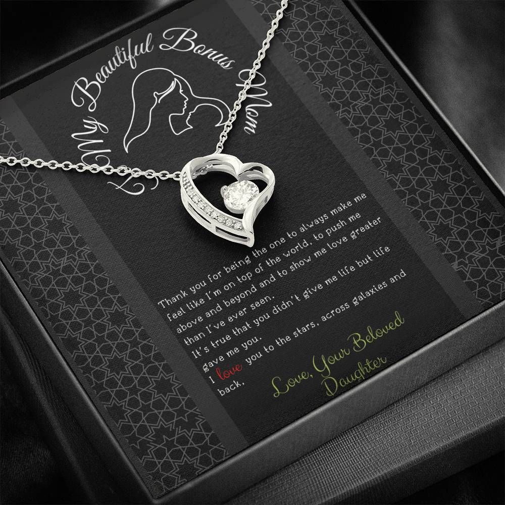 Daughter Gift For Mom Forever Love Necklace I Love You To The Stars
