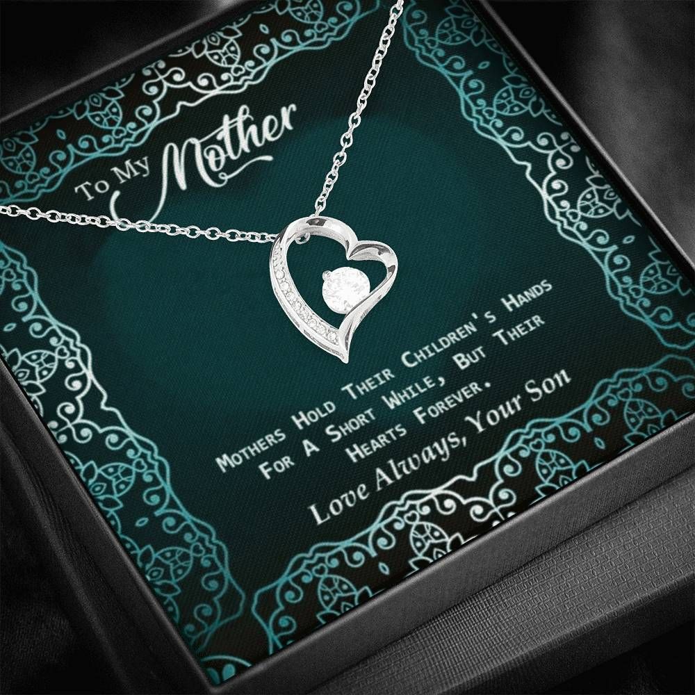 Green Paisley Son Gift For Mom Forever Love Necklace Love Always