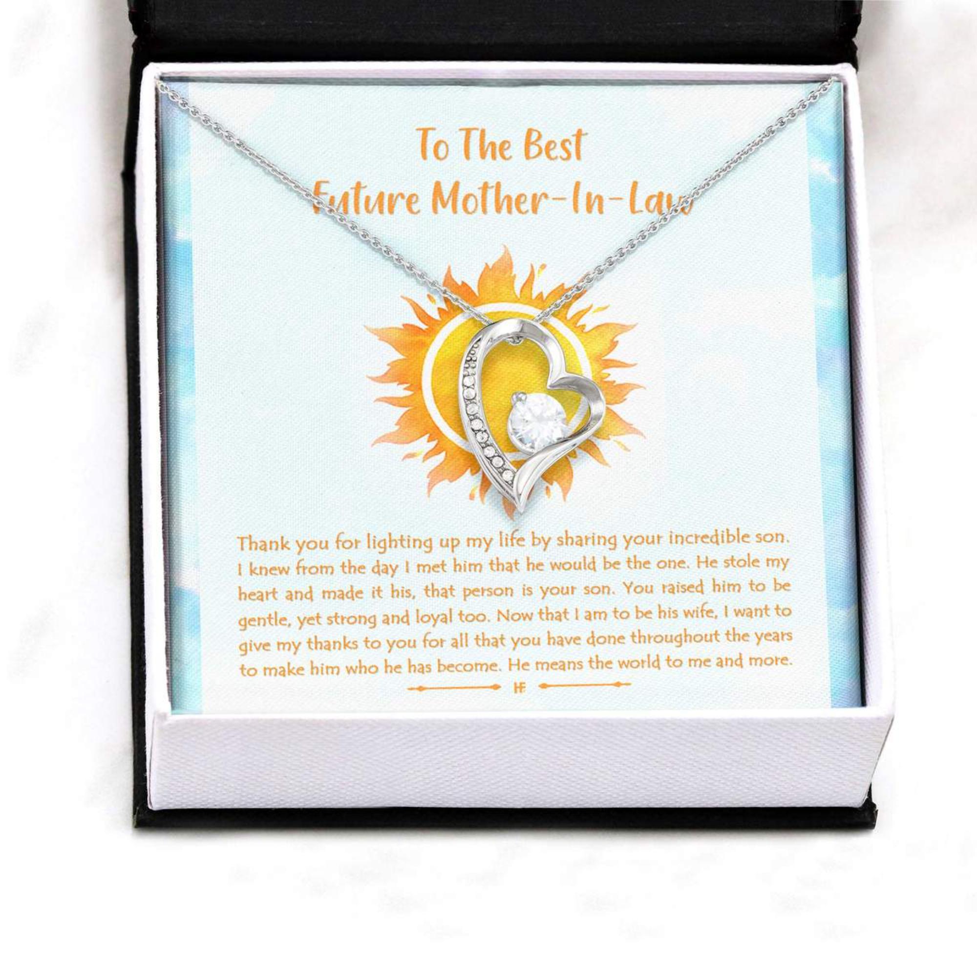 Mother-in-law Necklace, Daughter's Gift Future Mother In Law Forever Love Necklaces