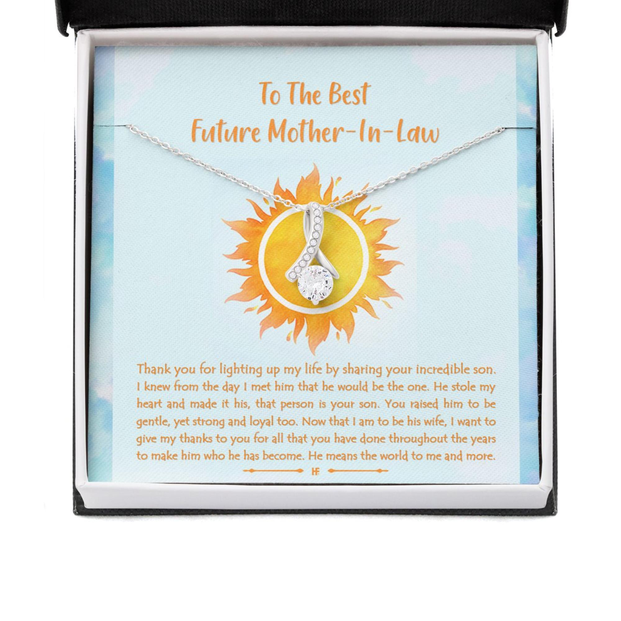 Mother-in-law Necklace, Daughter's Gift Future Mother In Law Alluring Beauty Necklaces