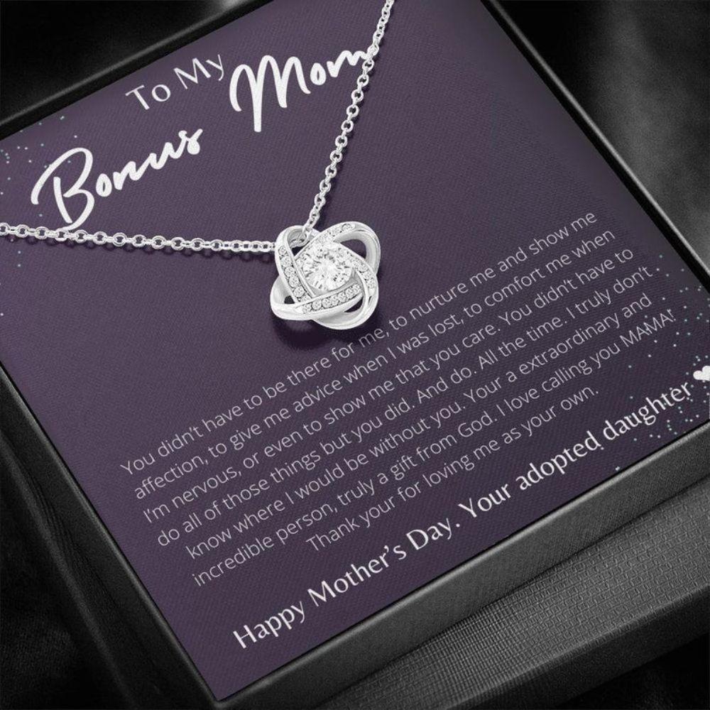 Mom Necklace, Stepmom Necklace, Bonus Mom Necklace, Gift For Step Mom, Unbiological Mom, Second Mom, Other Mother, Foster Mom