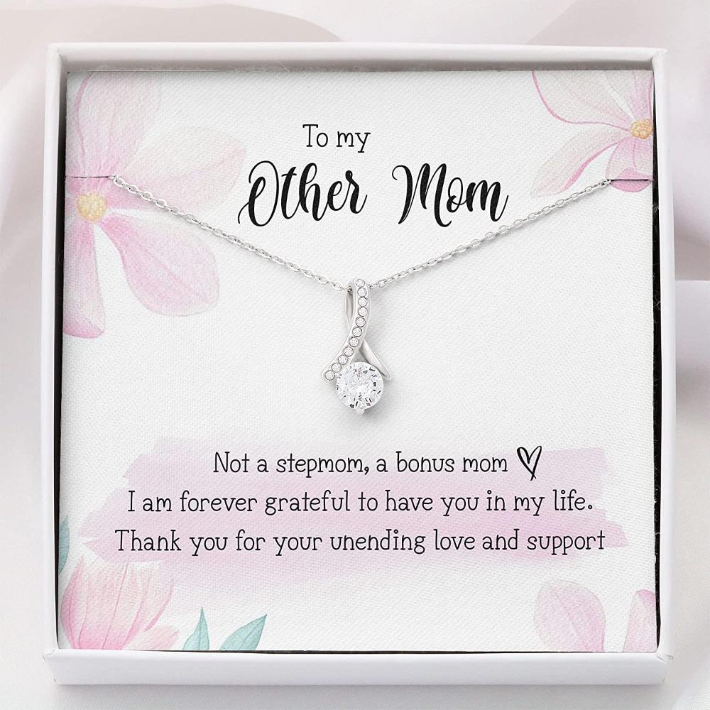 Bonus Mom Necklace, Other Mom Gift For Bonus Mom Necklace - Thank Mom Gift Mother Day