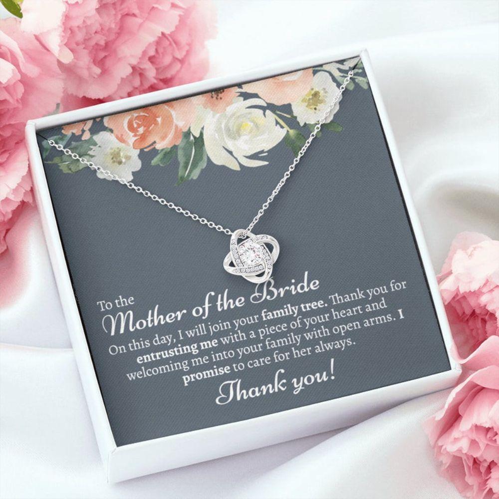 Mom Necklace, Sentimental Mother Of The Bride Necklace Gift From Groom, Mother-In-Law Wedding