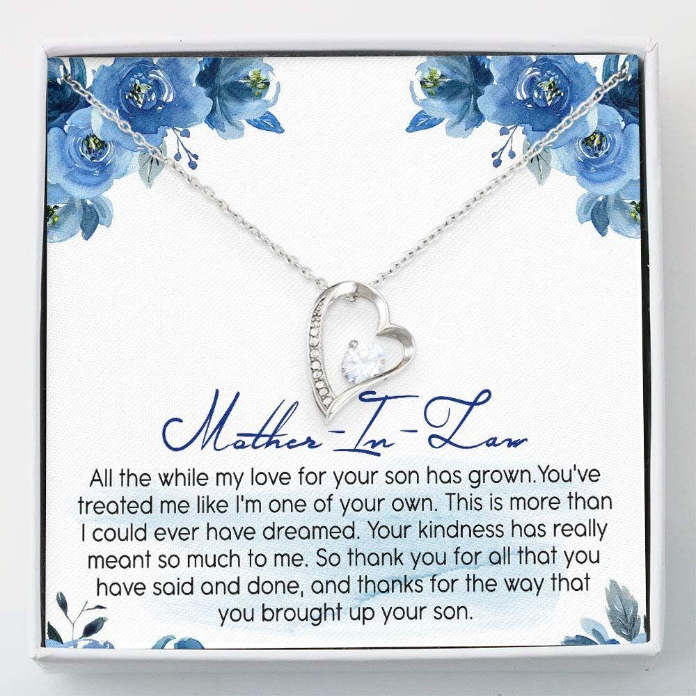 Mother-in-Law Necklace with Box Gift Message, Gift For Mother Necklace