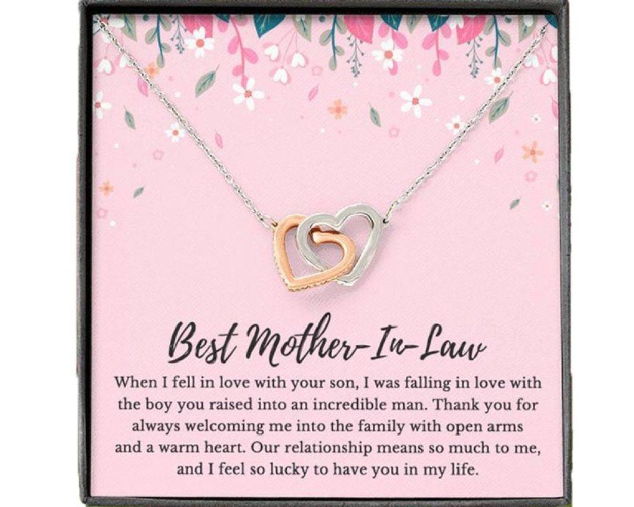 Mother-in-law Necklace, To My Mother-In-Law Necklace, Mother Of The Groom Wedding Gift, Mothers Day