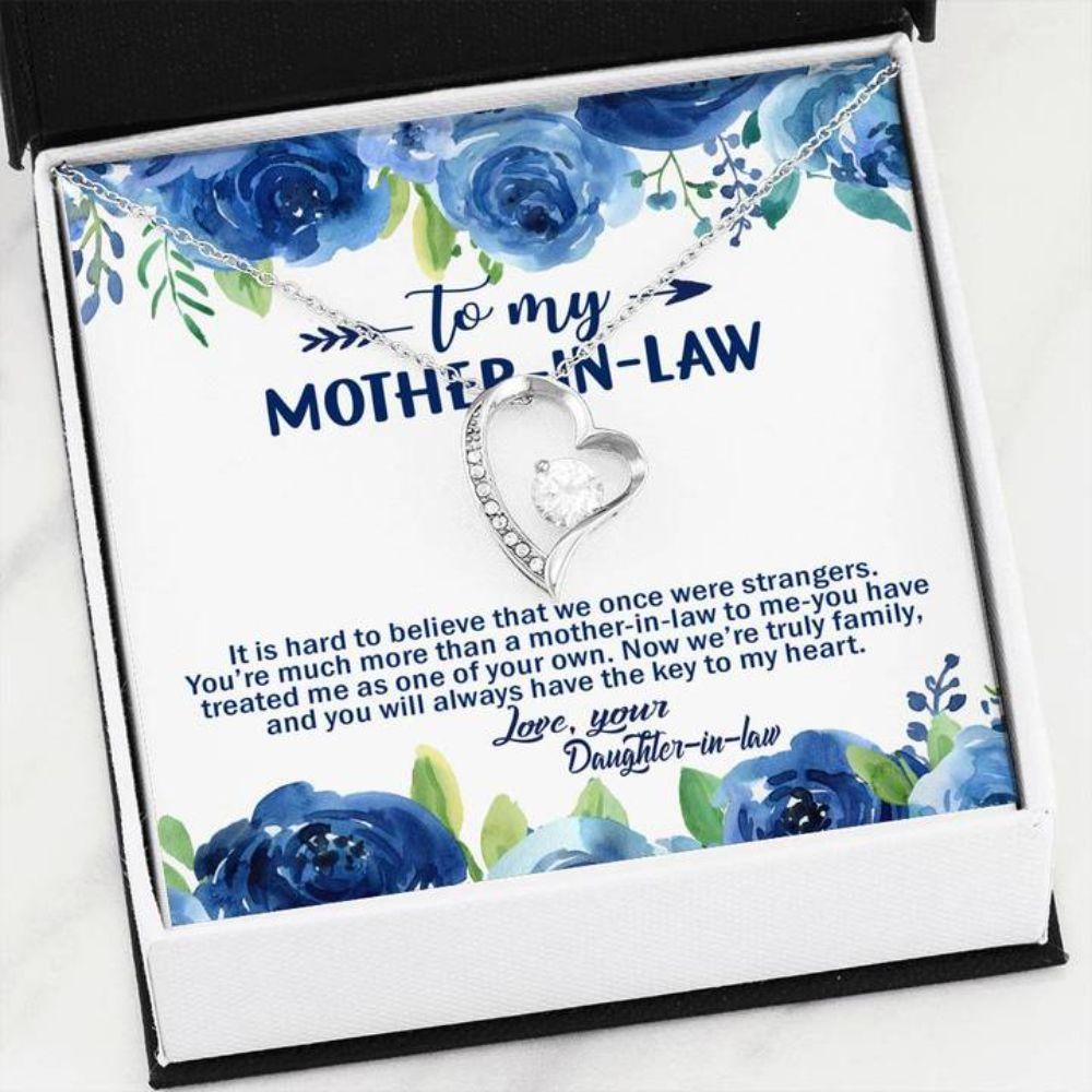 Mother-in-law Necklace, To My Mother-In-Law Necklace Gift, Mother Of My Husband Gift