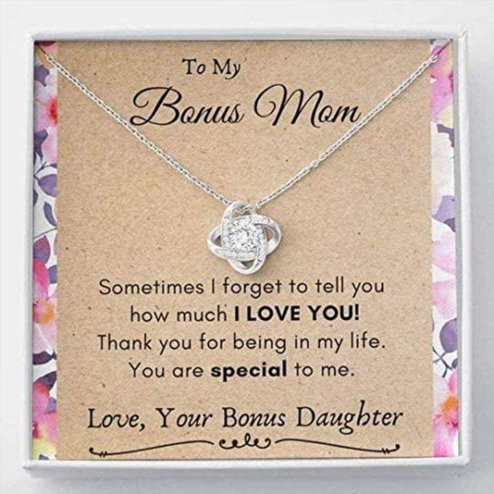 Stepmom Necklace, To My Bonus Mom Necklace, Gift For Step Mother From Bride - You Are Special To Me