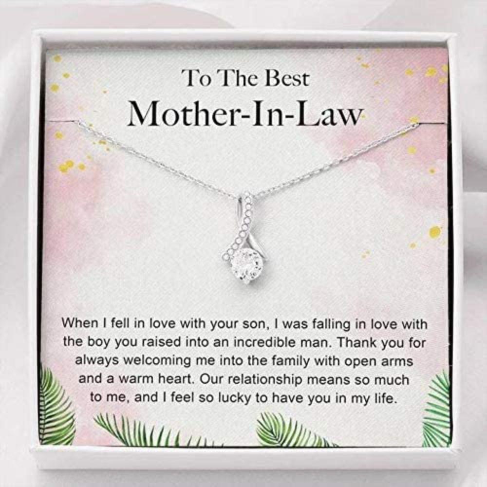 Mom Necklace, Mother-in-law Necklace Gift From Daughter In Law, Sentimental Gift For Mother Of The Groom