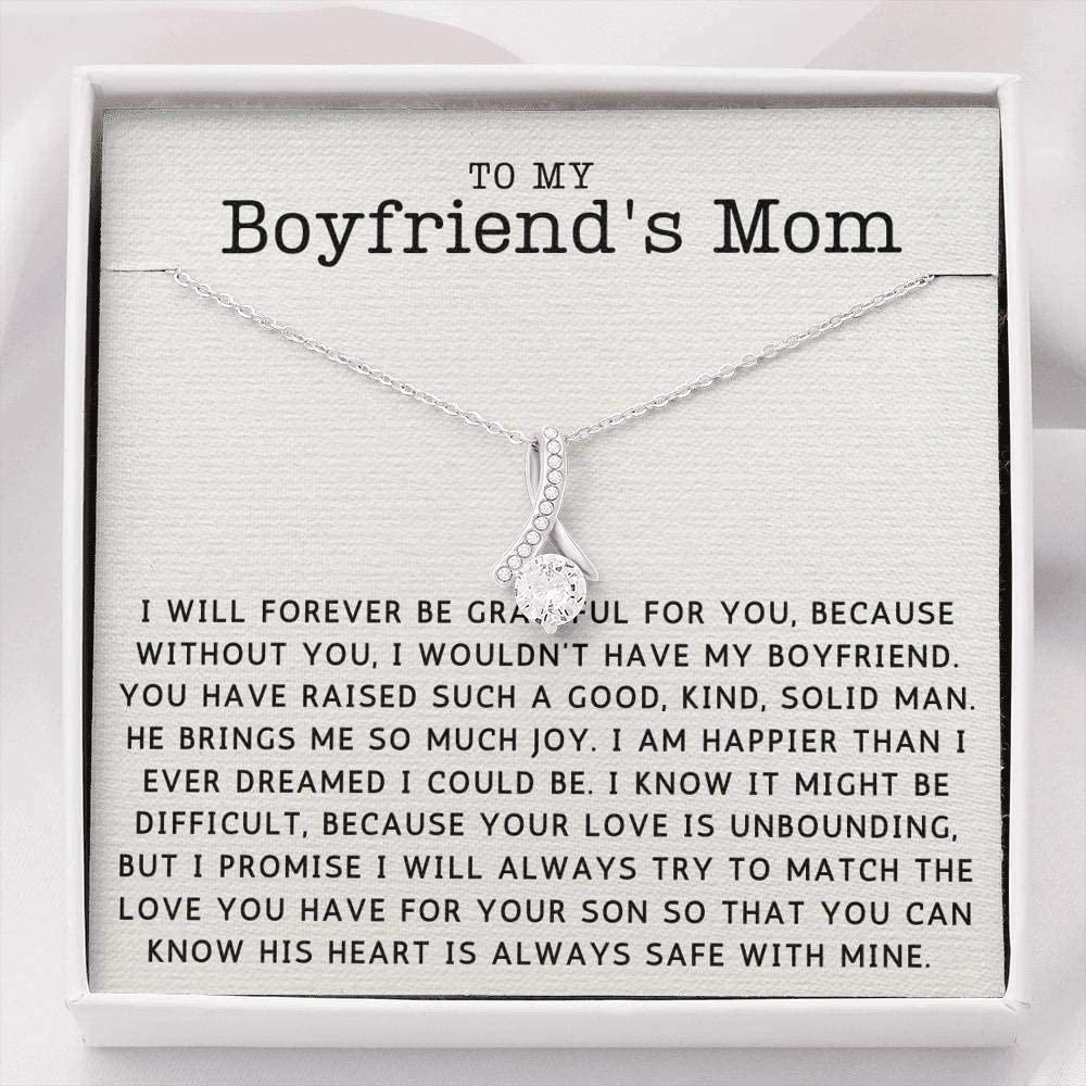 Mom Necklace, Mother-in-law Necklace, Gift To My Boyfriend's Mom Necklace Gift For Boyfriend's Mom Birthday