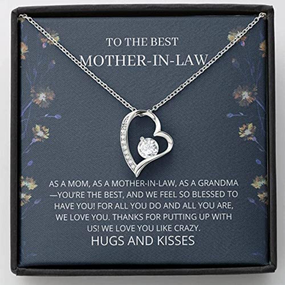 Mother-in-law Necklace, Mom Necklace Gift - You�re The Best Necklace, Mother Of The Bride, Mother Of The Groom, Mother-in-Law Gift