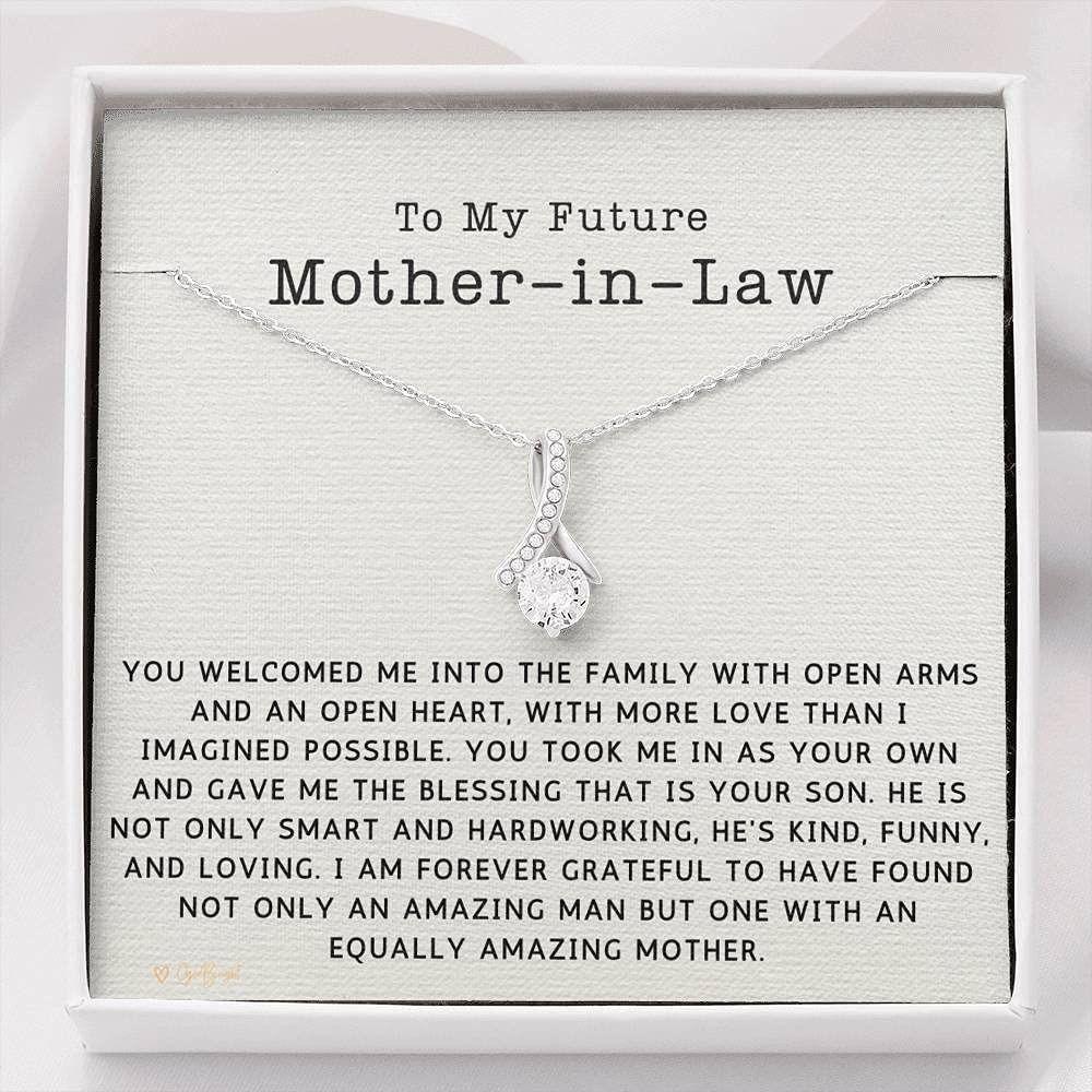 Mom Necklace, Mother-in-law Necklace, Future Mother In Law Necklace Gift From Bride On Wedding, Mother's Day