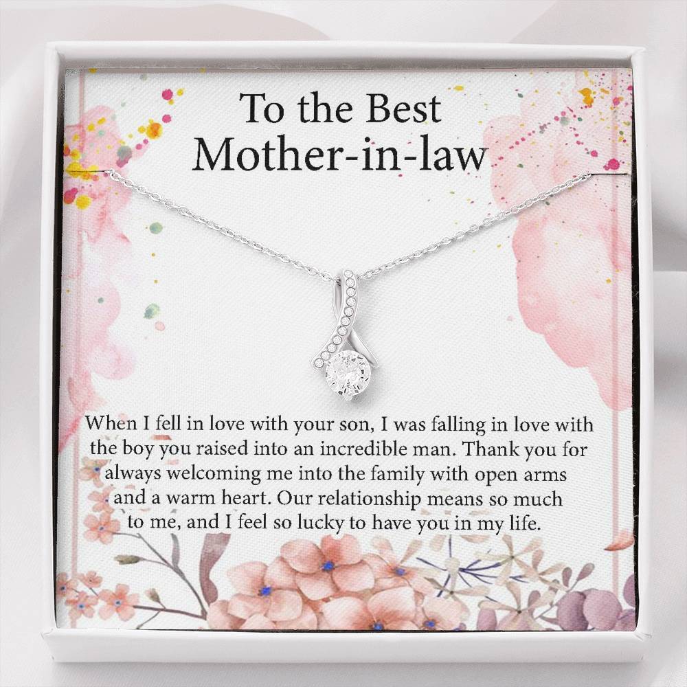 Mother-in-law Necklace, To the best mother-in-law necklace gift , mother-in-law gift necklace