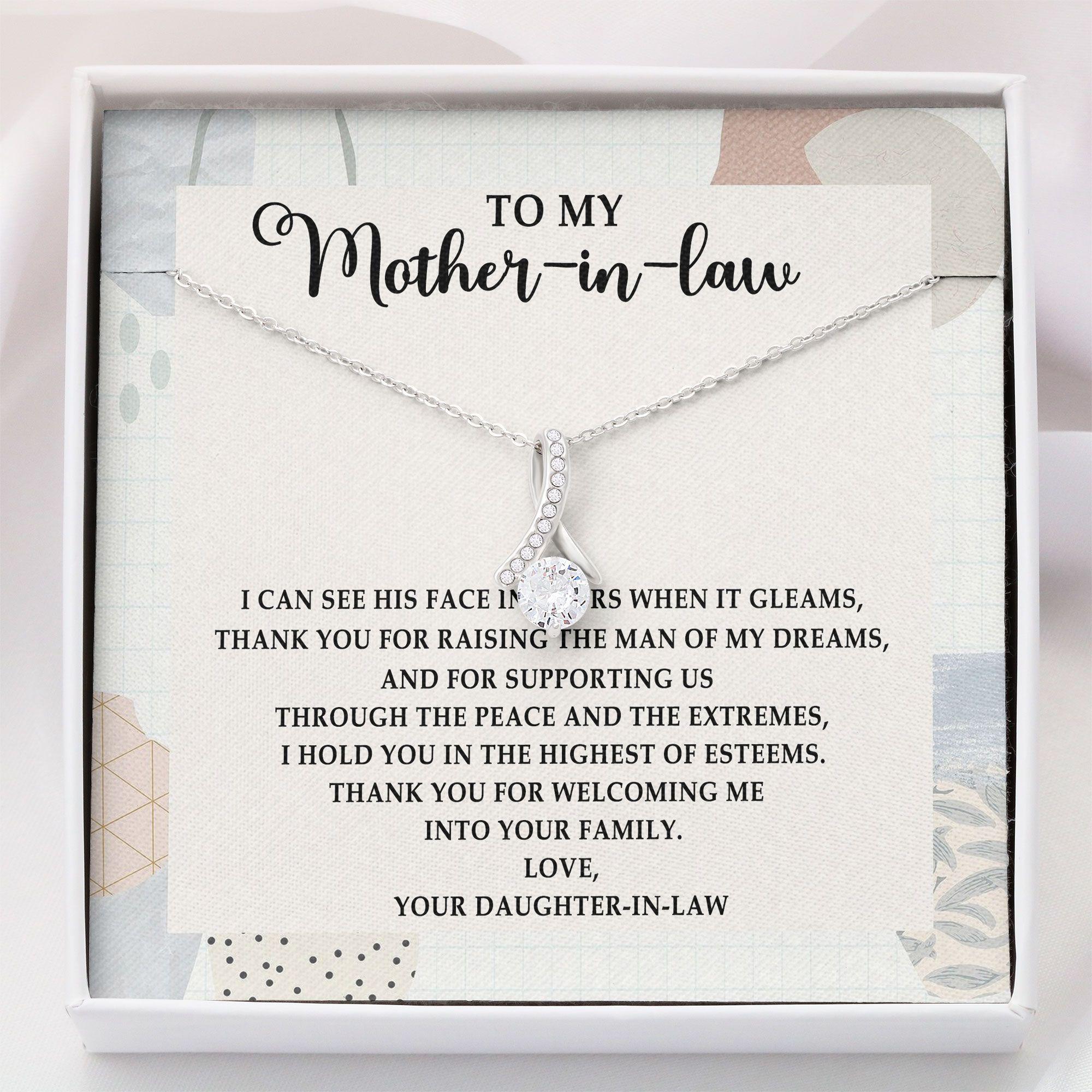 Mother-in-law Necklace, To My Mother-in-law Necklace - Mother-in-law Gifts - Alluring Beauty