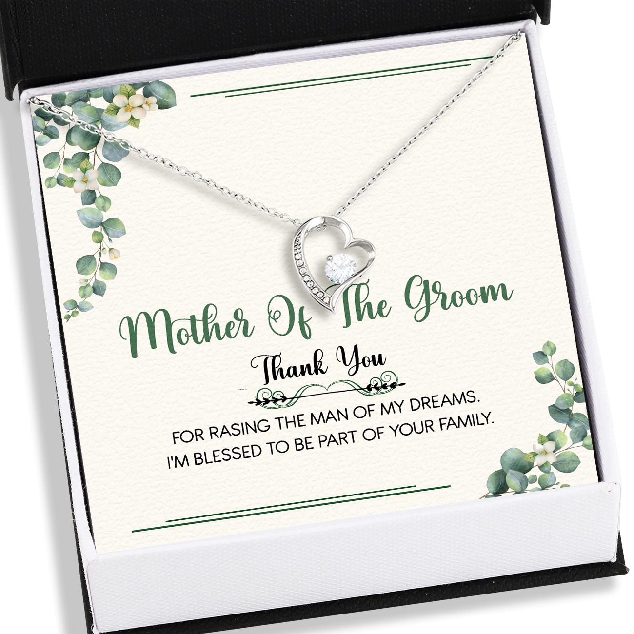 Mother-in-law Necklace, Mother Of The Groom Necklace - Wedding Gift For Mother Of The Groom Parent Of Groom V2