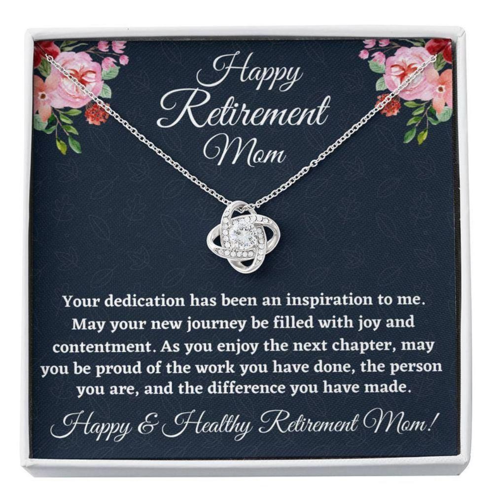 Mom Necklace, Retirement Gifts For Mom Necklace, Happy Retirement Gifts For Retiring Mother, Mom Retirement Gift