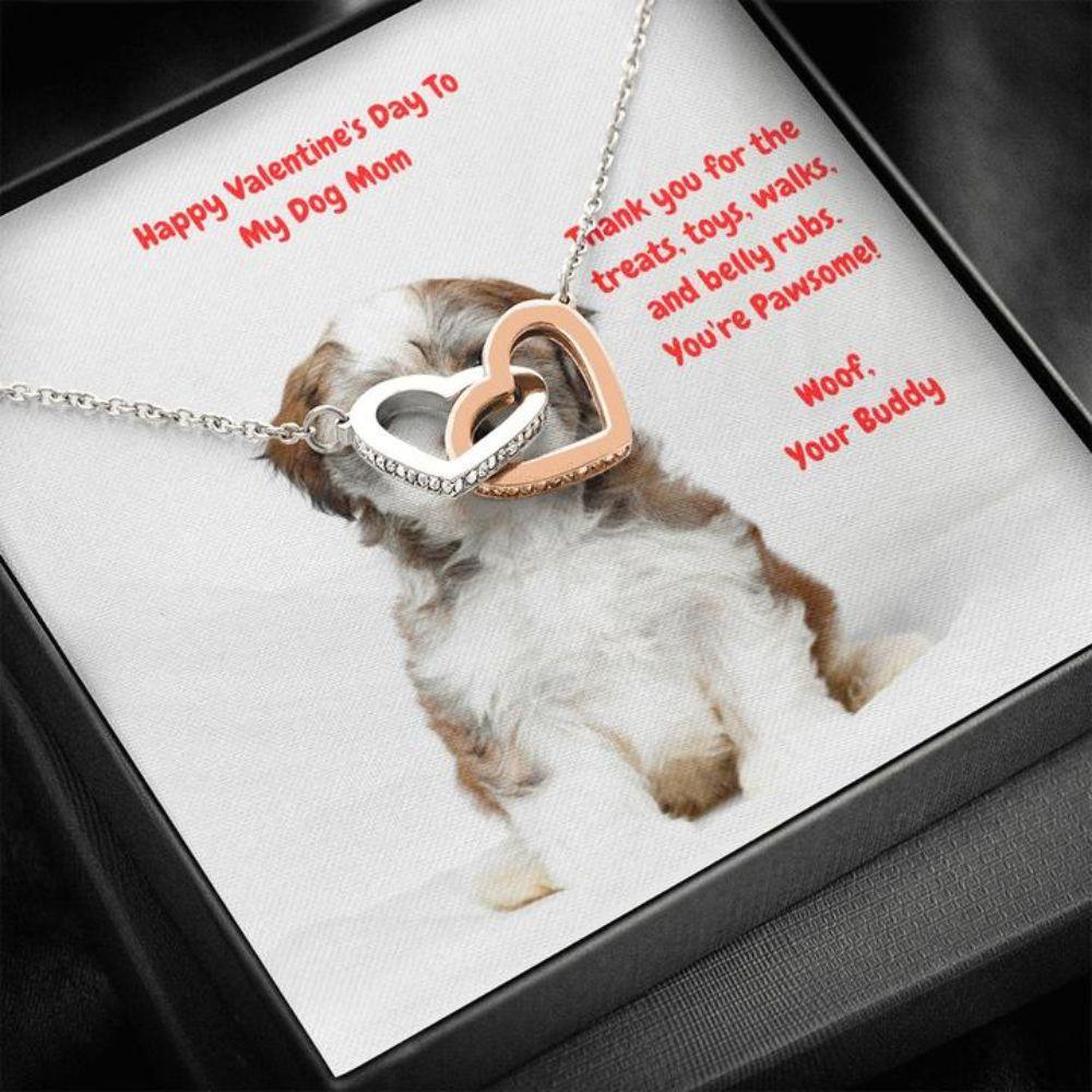 Dog Mom Necklace, Gift Necklace Message Card - To My Havanese Puppy Dog Mom Happy Valentine's Day