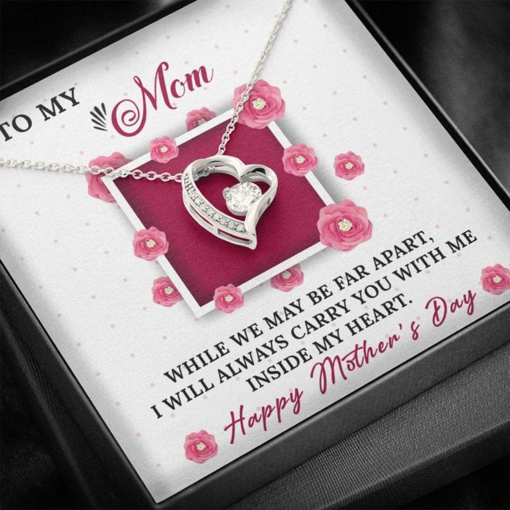 Mom Necklace, Mother's Day Gift - Mom Necklace - Apart - - Gift Necklace Message Card