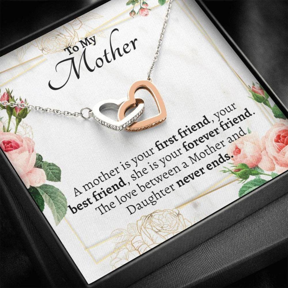 Mom Necklace, Mom Best Friend Gift, My Mom My Best Friend, Mom Gift From Daughter, Daughter To Mom Necklace