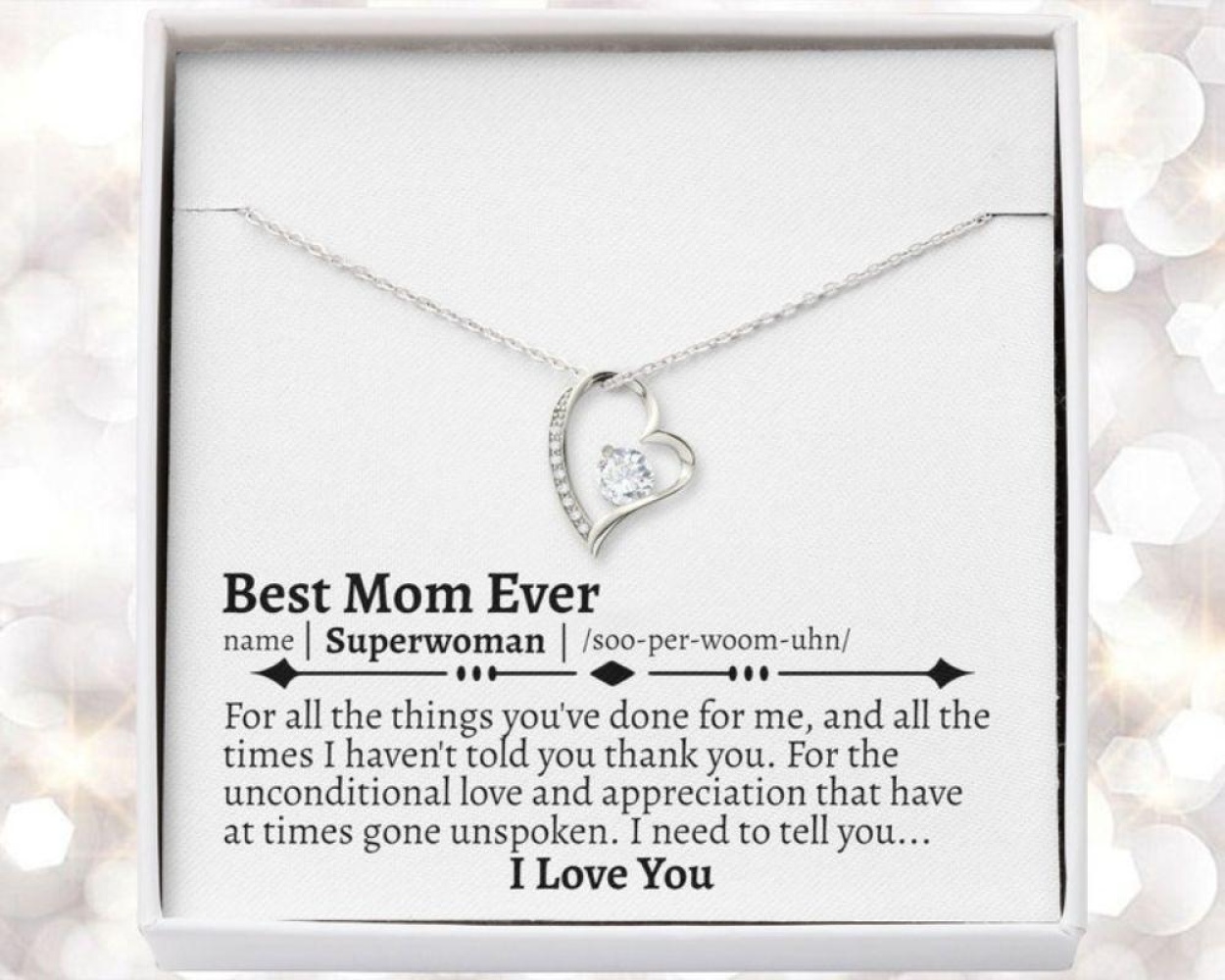 Mom Necklace, Mom Appreciation Necklace, Mom Gifts From Daughter, Gift Gifts For Mom, Gifts For My Mom For Christmas