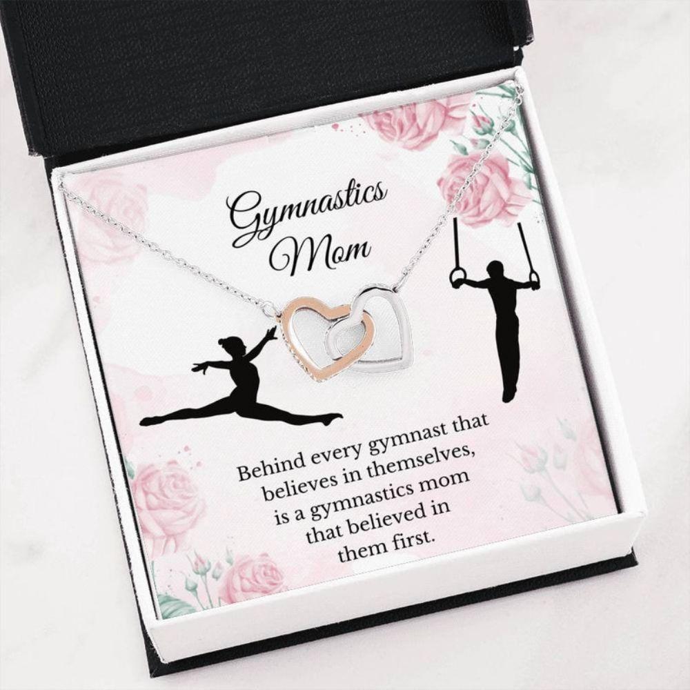 Mom Necklace, Gymnastics Mom Gift - Sport Mom Necklace - Gymnastics Necklace - Thanks To Mother Necklace