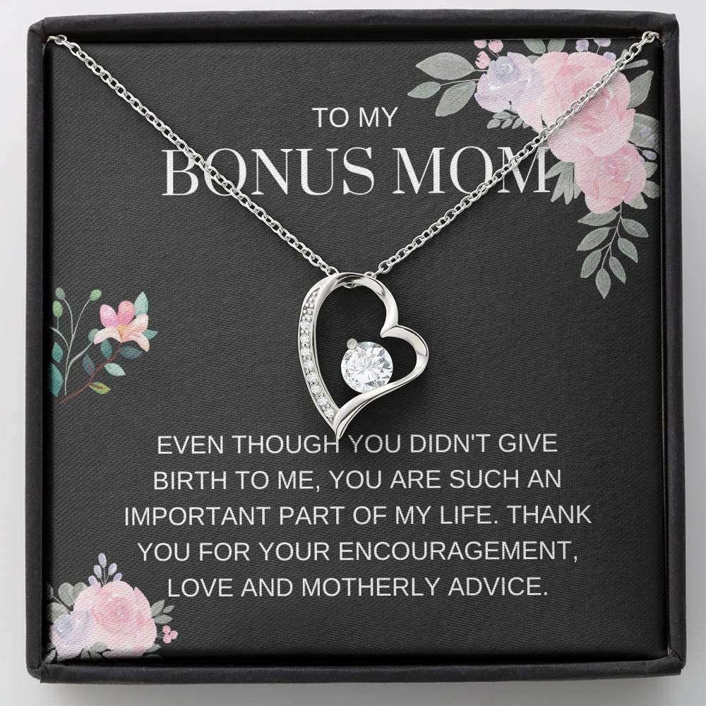 Mom Necklace, Stepmom Necklace, Bonus Mom Necklace - My Life - For Step Mom, Gift For Bonus Mom, Bonus Mom