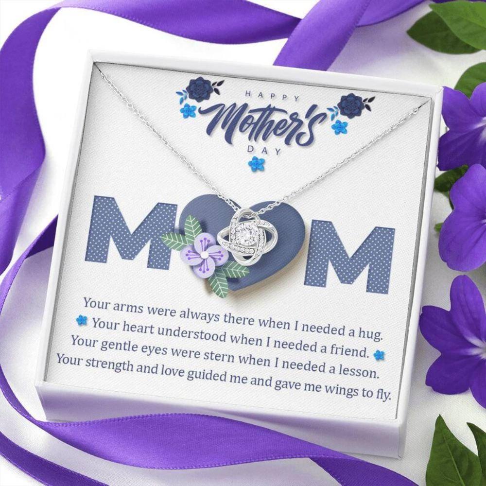Mom Necklace, Mother's Day Love Knot Necklace Gift For Mom, Mother, Mum
