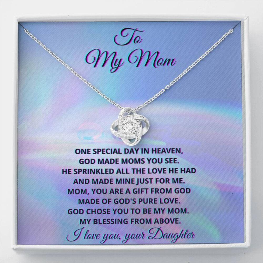 Mom Necklace, To My Mom Necklace With Poem, Gift For Mom From Daughter