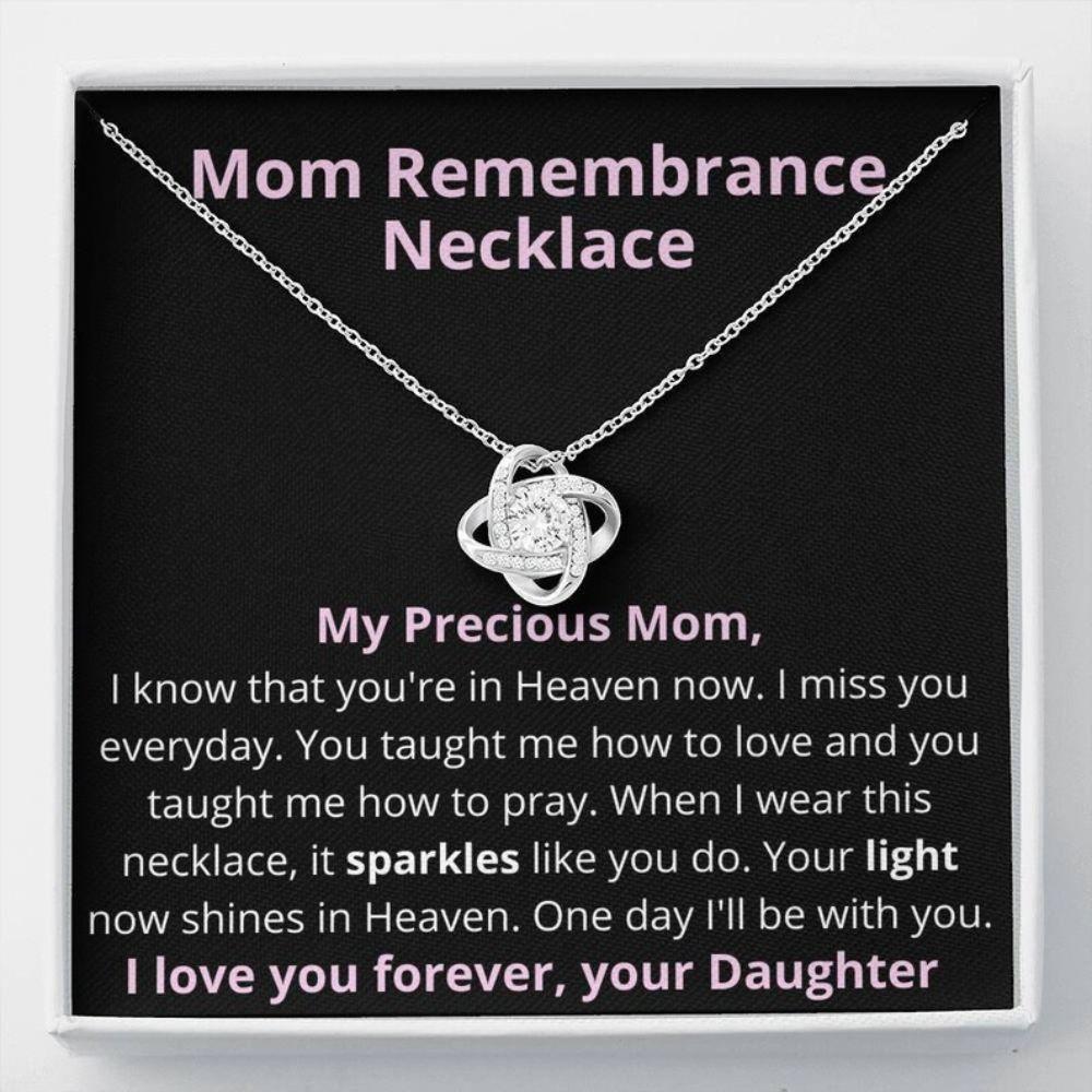 Mom Remembrance Necklace - Remembering Your Mom In Heaven On Mother's Day