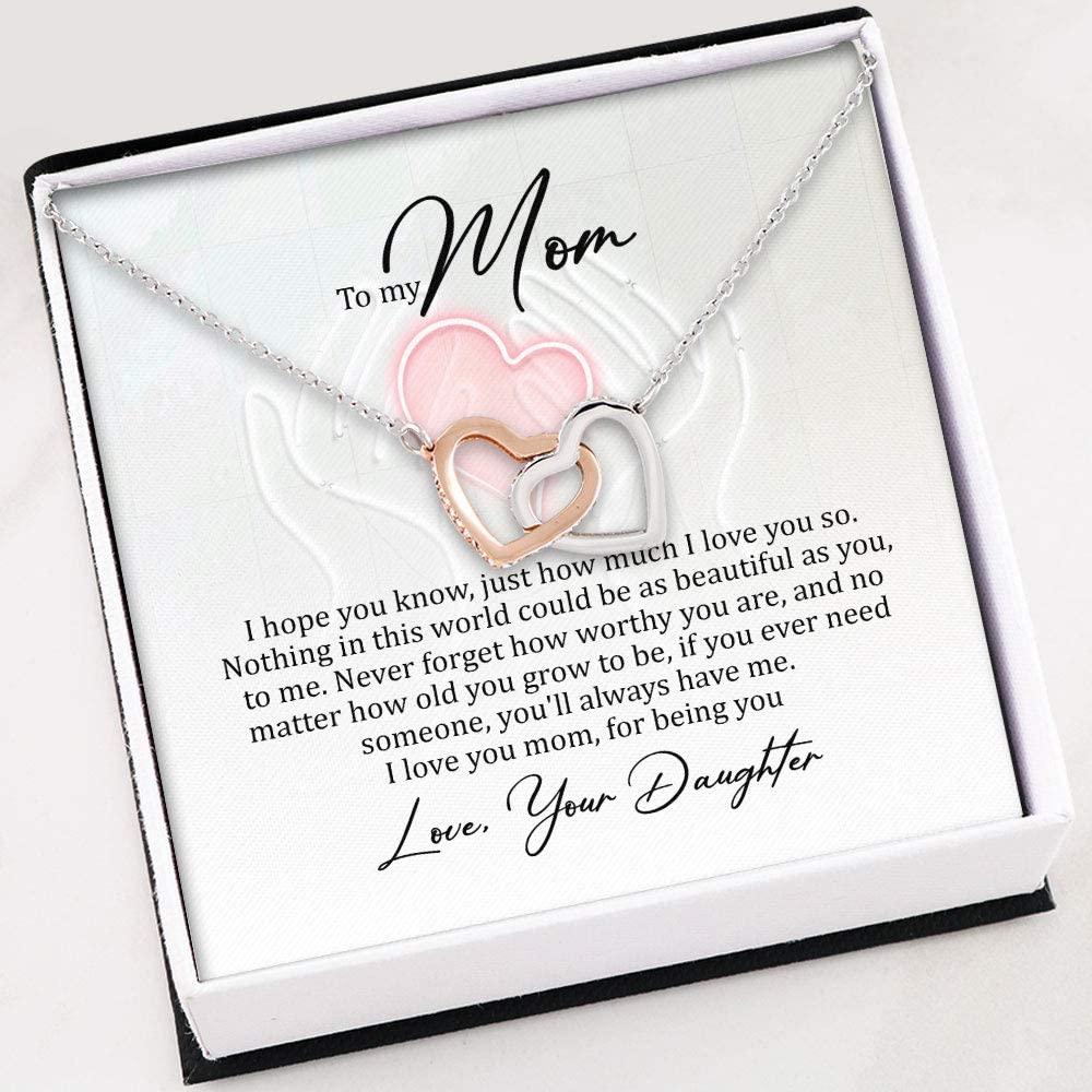 Mom Necklace - Daughter To Mom Gift For Mothers Day- Necklace for Mom