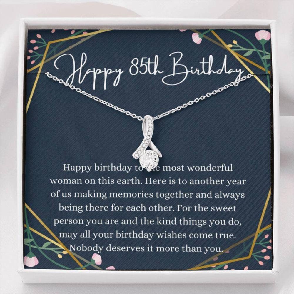 Mom Necklace, Grandmother Necklace, 85th Birthday Necklace, 85th Birthday Gift For Her, Eighty Fifth Birthday Gift