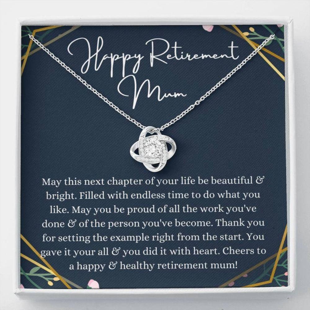 Mom Necklace, Mum Retirement Necklace Gift, Retirement Gift For Mum, Gift For Retiring Mother