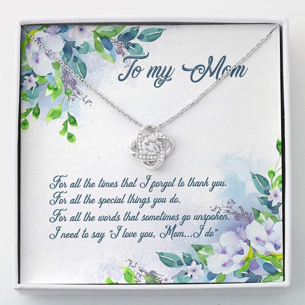 Mom Necklace, Mothers Day Necklace To - My Mom Thank To Mom Gift For Mom