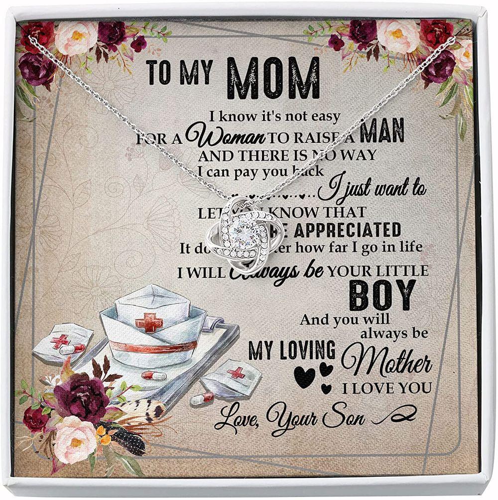 Mom Necklace Mom Nurse Necklace Gift - Always Be Your Litte Boy
