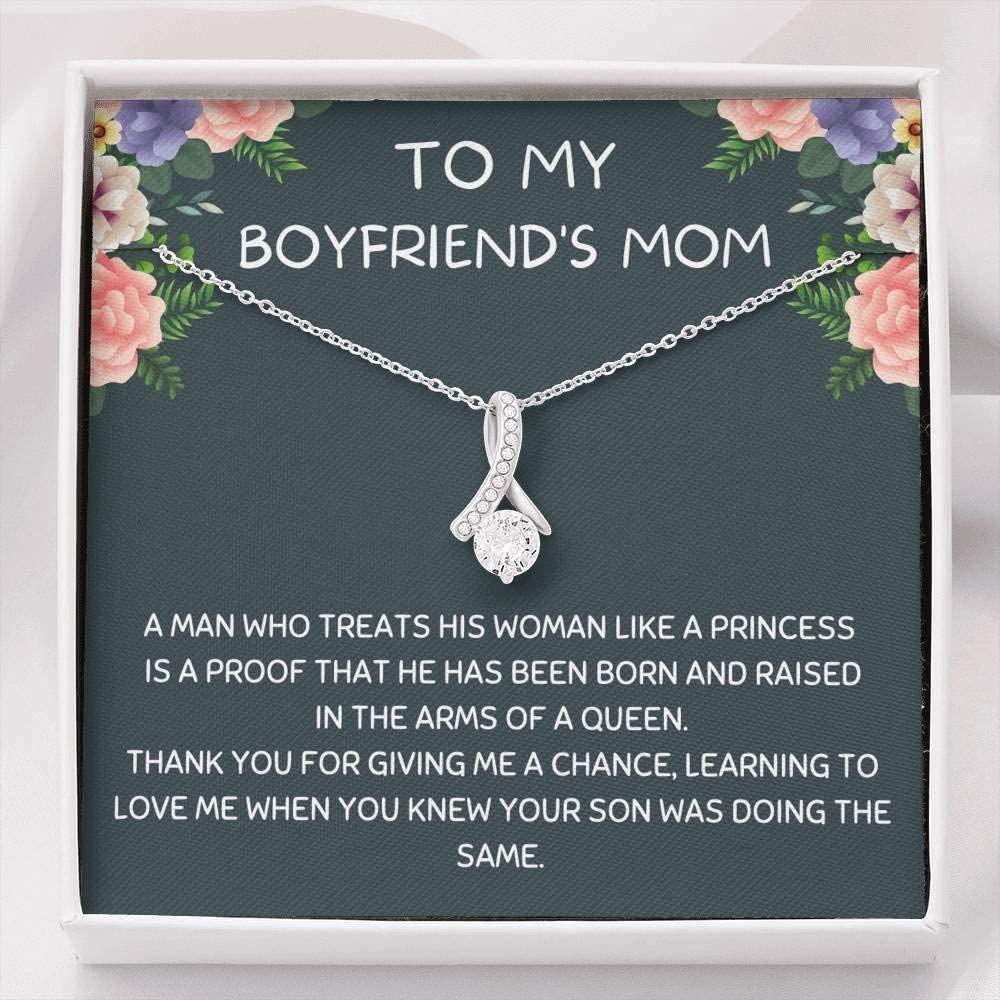 Mom Necklace, Boyfriend's Mom Necklace, Gift For Future Mother-in-law Necklace