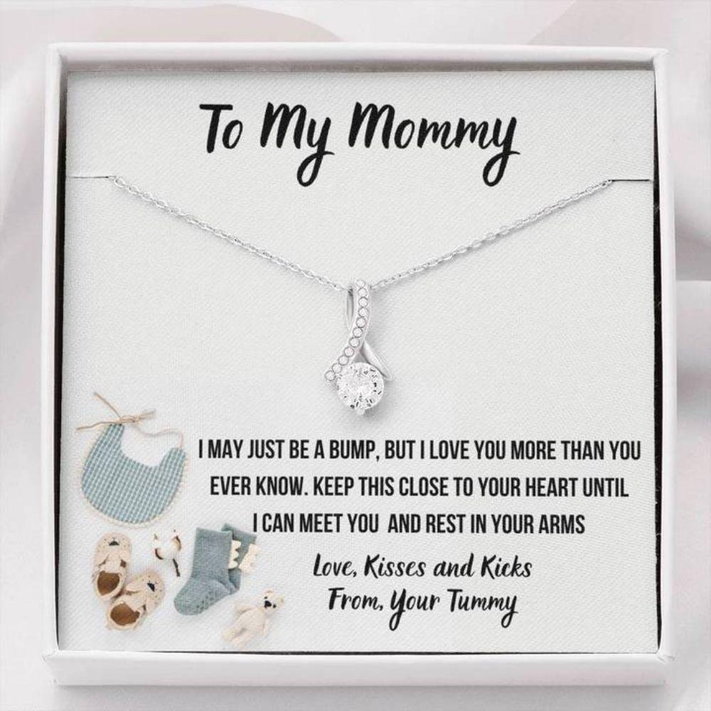 Mom Necklace, To My Mommy �Baby Fashion� Alluring Beauty Necklace Gift For Mom
