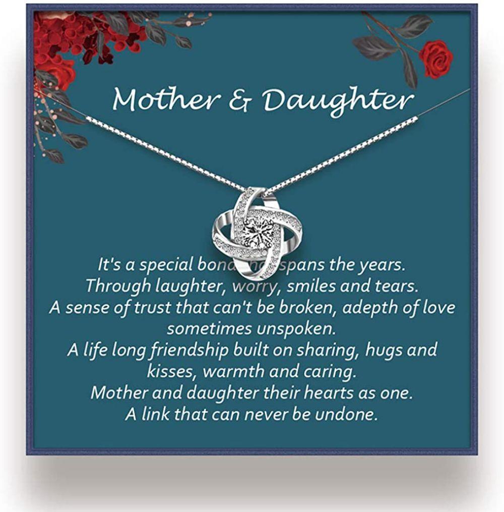 Mom Necklace, Mother Daughter Necklace - Couple Gift For Mom Daughter