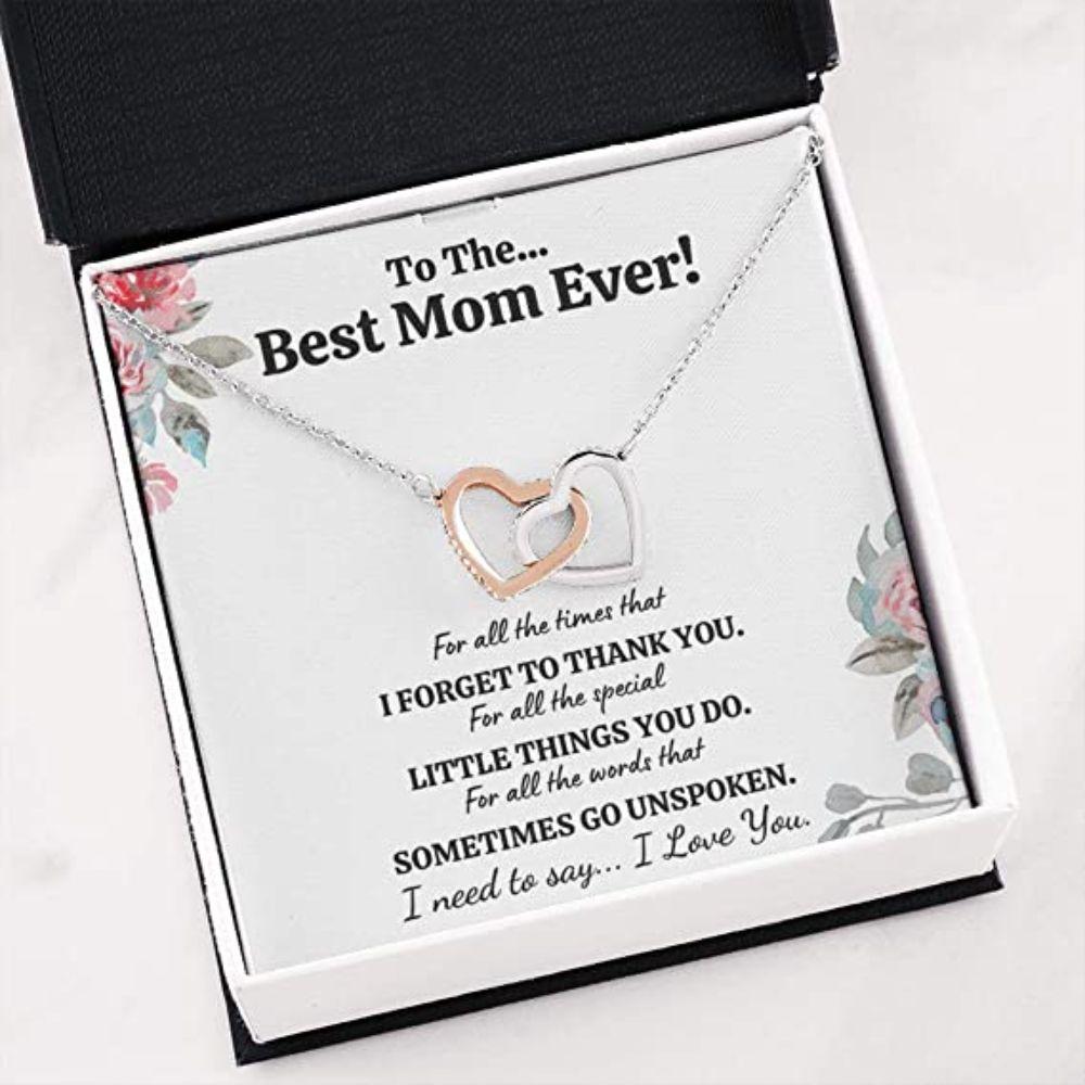 Mom Necklace, To The B Mom Ever�For All� Necklace Gift For Mom. Mom Gift For Mom. Gift For Mother