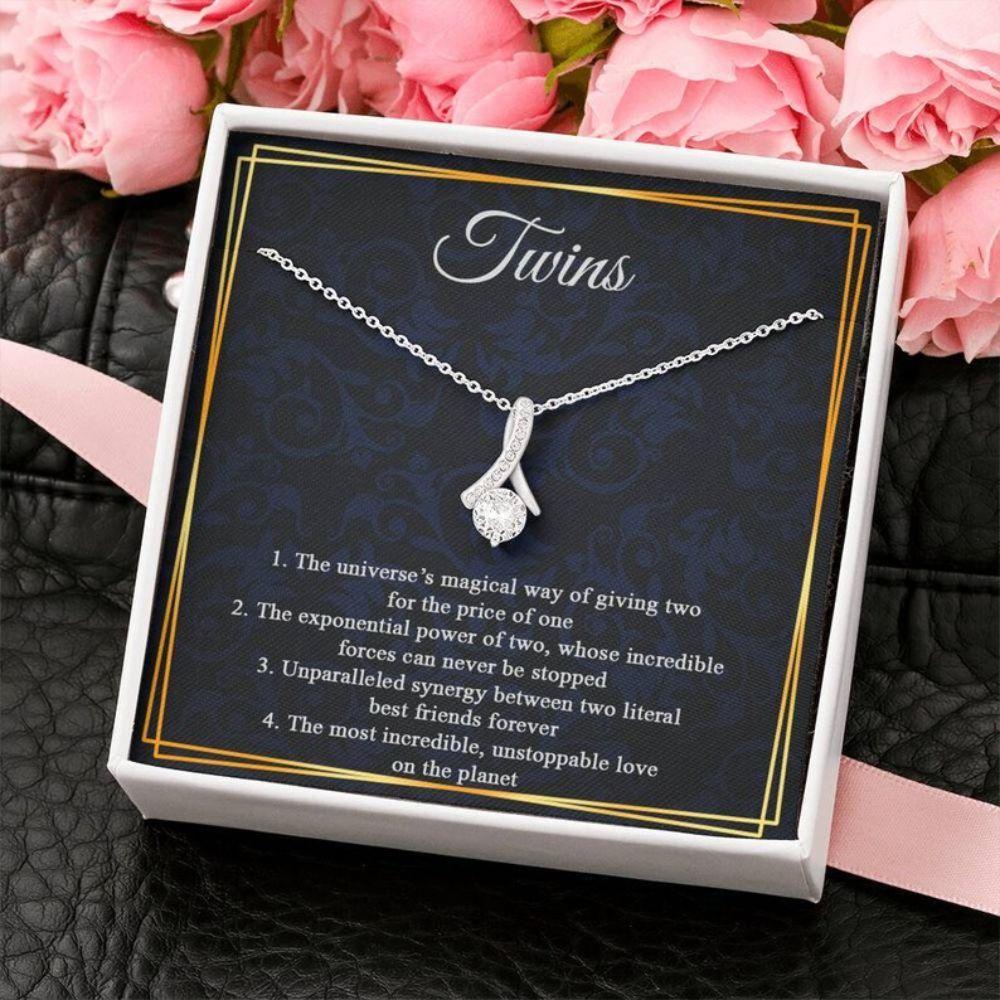 Mom Necklace, Mother Of Twins Necklace, Mom Of Twins Gift, Twins Mom Gift, New Mom Gift