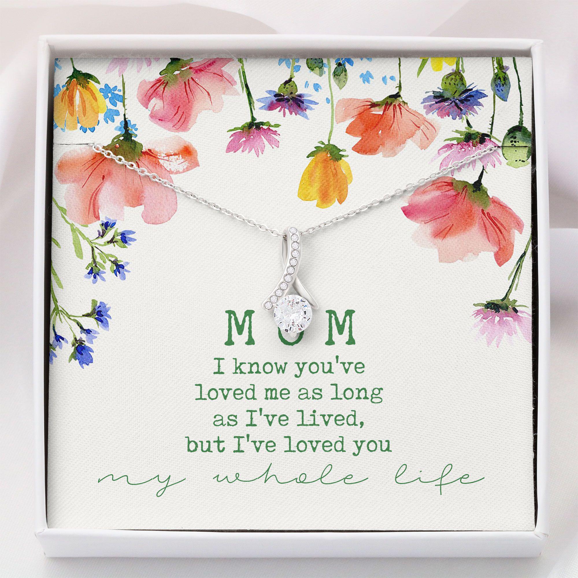 Mom Necklace, Mom Gift, Mother Necklace - Gift For Mom Mothers Day Beauty Necklace