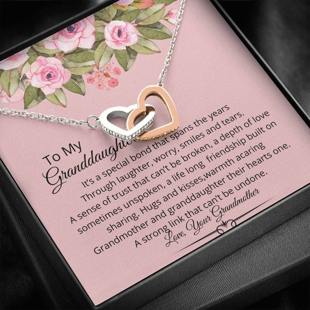 Our Hearts Link That Can't Be Undone Interlocking Hearts Necklace Gift For Granddaughter