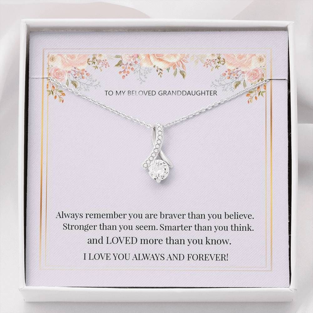 Always Remember Alluring Beauty Necklace For Granddaughter