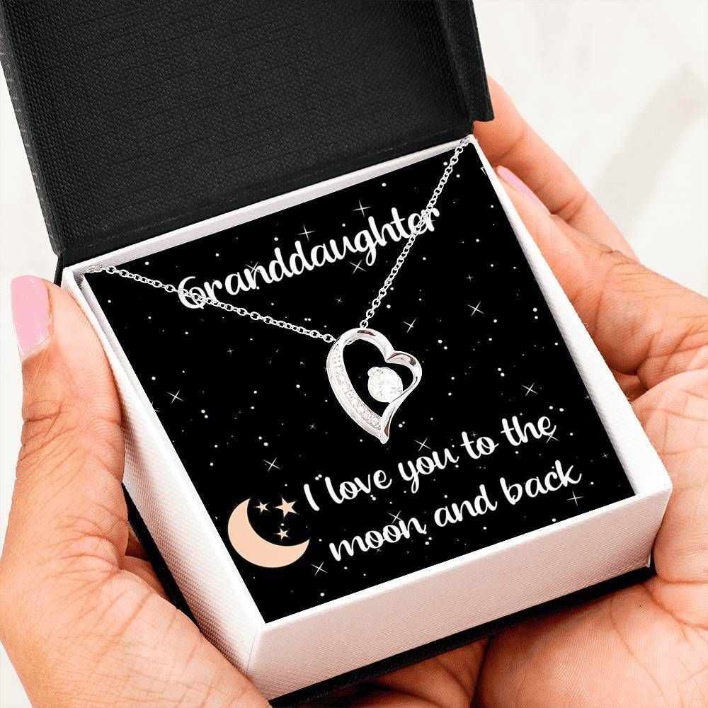 Love You To The Moon Forever Love Necklace For Granddaughter