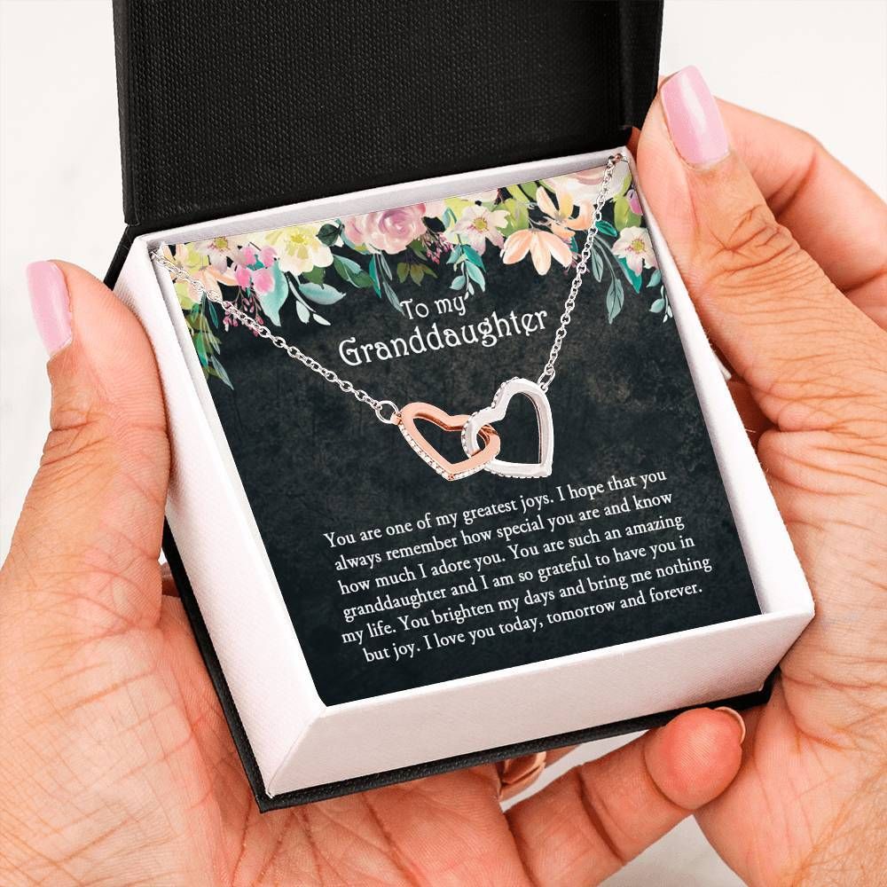 I Love You Forever Interlocking Hearts Necklace Gift For Granddaughter