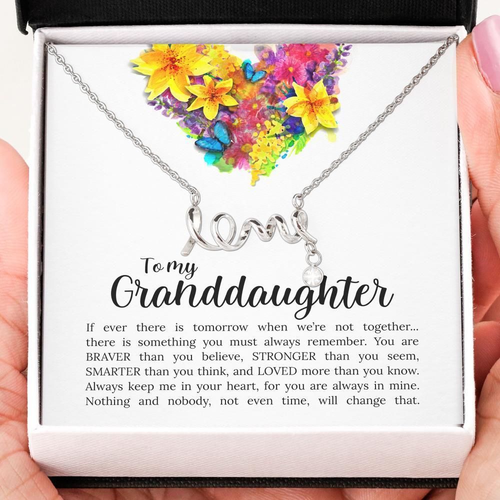 Scripted Love - To My Granddaughter Necklace