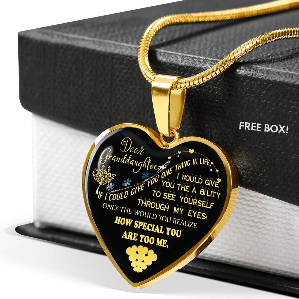 18k Gold Heart Pendant Necklace How Special You Are To Me Giving Granddaughter