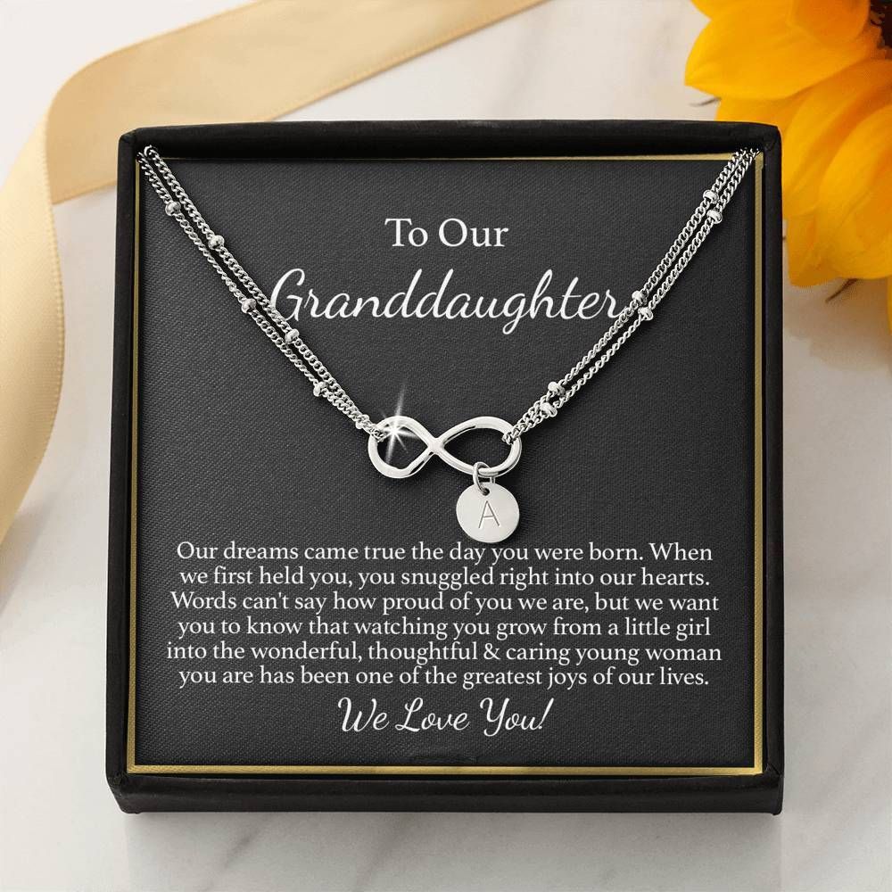 We Love You Gift For Granddaughter Infinity Bracelet