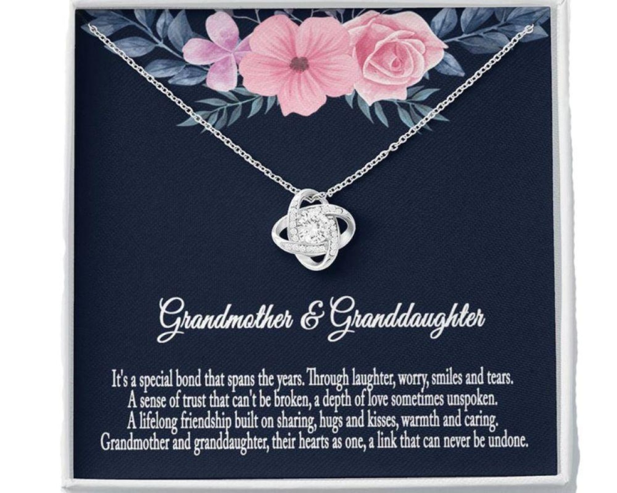 Granddaughter Necklace, Grandmother & Granddaughter Necklace, Grandmother Granddaughter Gift